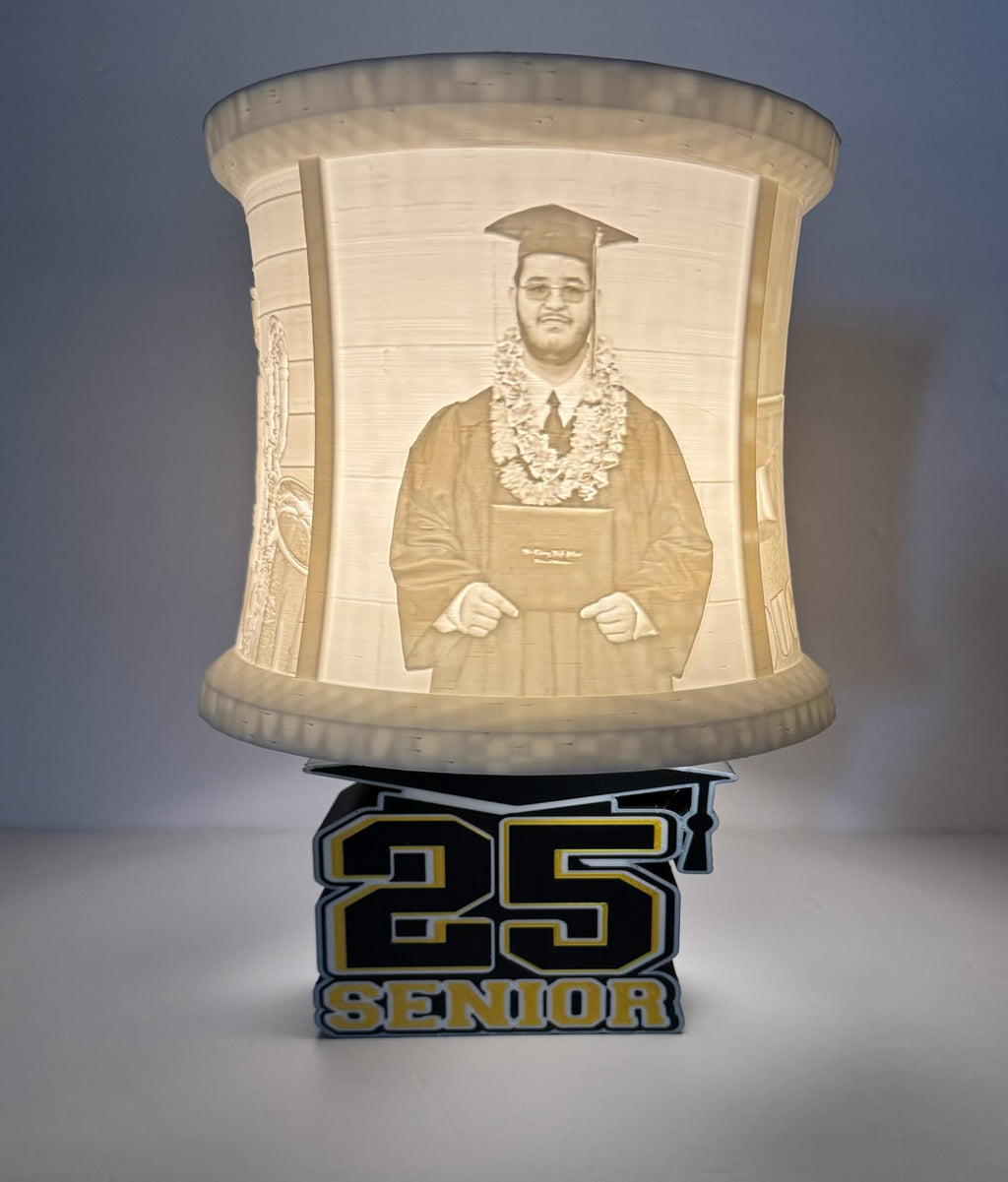Personalized Photo Memorial Lamp: Custom Keepsake with Warm LED Glow