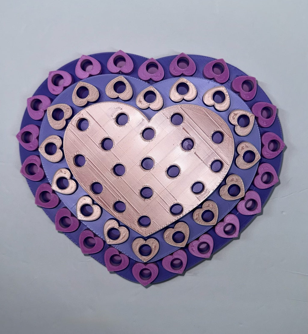 Handmade Rhinestone;Display Stand – Heart-Shaped Organizer for Vendors, Craft Shows; Beauty Rooms