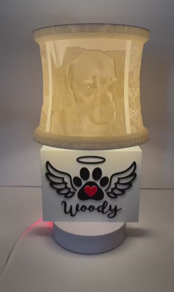 Personalized Photo Memorial Lamp: Custom Keepsake with Warm LED Glow